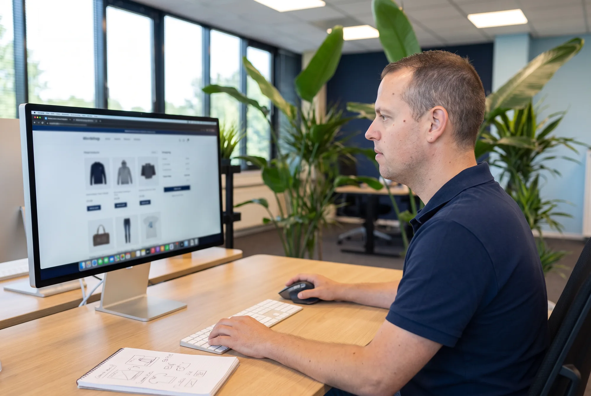 Jordy van Boutio werkt aan een webshop